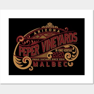 Vintage Sign Malbec Posters and Art